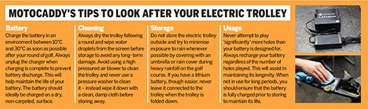 Motocaddy Trolley Care